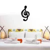 3D Creative Musical Note Wall Clock New Modern Design Sticker Spiegel Silent Home Clock Decoratieve Woonkamer Klok H1230