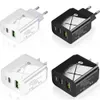 Universal 5V 2.4A US US AC Travel Caricatore da viaggio per la casa 12W Adattatore Auto Adattatore di tipo C PD Caricabatterie per iPad iPhone 12 13 14 15 Pro Huawei Android Telefono PC