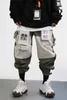 Japanska streetwear muti-fickor Techwear Cargo byxor för män 210715
