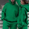 Casual Hommes Deux morceaux Suivi de Sweatshirts surdimensionnés Pantalon Pantalon Automne Winter Molleton Femme Femme Femme Suit Unisexe