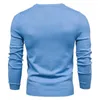 O-neck Pullover Men's Sweater Casual Solid Color Warm Men Winter Fashion Slim Mens s 11 Colors 210909