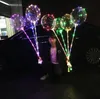 Palloncino LED Bobo di qualità con palloncino da 31,5 pollici Stick 3M Palloncino a LED Luce Natale Halloween Palloncini compleanno Decorazioni per feste Palloncini Bobo 2. Non include elio o aria