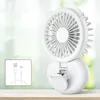 2021 handheld clip fan fill light folding mini electric fans student usb hanging neck 3 colors