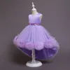 Vêtements de bébé Impression élégante Enfants Fête d'anniversaire Enfant Enfants Robe de soirée de mariage pour les filles 210331