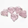 Pink Love Heart Shape Glass Bowls per vetro narghilè tubo acqua Bongs Rig Ash Catcher fumare tabacco ciotola