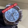 2022 Classic Luxury Mens Watches Ice Blue Dial m116506 40mm Diamond Sapphire Glass Mechanical Automatic Silver Stainless Steel Bracelet Watch With Box Waterproof