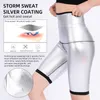 Calças modeladoras para o corpo com cobertura total Sauna modeladoras com efeito de suor quente emagrecimento fitness leggings modeladoras curtas