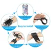 Açık Çanta Çalışan Kol Bandı Telefon Tutucu Ücretsiz Genişletici Kayışı 2 IN 1 Arm Band Bilek Siyah, 4.0 '' - 7.0 '' Smartphone için uygun