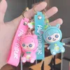 Leuke Cartoon Guard Doll Sleutelhanger Meisje Hart Minnaars Rugzak Student Auto Gift Hanger PVC-sleutel