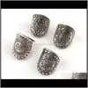 Kluster Ringar Drop Leverans 2021 Blingbling Vintage Gravering Geometrisk Totem Bohemian Ring Wide version Fyra modeller att välja mellan! Smycken