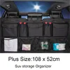 Auto Innenausstattung Autospeicher Organizer Kofferraumtasche Universal Große Kapazität BackSeat Cargo Mesh Halter Tasche