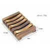 Natural Wooden Bamboo Soap Dishes Tray Holder Storage Soaps Rack Plate Box Container for Bath Shower Bathroom by sea LLA647