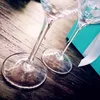 Projekt niestandardowy wysokiej jakości innowacyjne kieliszek do wina do weselnych miłośników urodzinowy prezent moda kryształ okulary czerwony kielich kielich