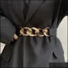 Aessies de moda Cinturón de oro Cinturón Elástico Cintura de metal Cinturones para mujer CEURSURA FEMME FEMME COMMUME COMUMMERBOS ABAGADO DE LADAS Ketting Riem Wais
