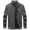 Män Casual Jacket Fashion Zipper Slim Fit Coats Man Trend Man Brand Stand Collar Jakets Höst vår överrock M-5XL