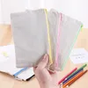 5 Couleurs DIY Blanc Toile Stylo Sac Peinture Zipper Crayon Stylos Sacs Étudiant Papeterie Cosmétique Pochette De Rangement Grande Capacité BH5055 TYJ