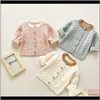 Pullover Kleidung Baby Kinder Mutterschaft Drop Lieferung 2021 Frühling Geboren Baby Pullover Mäntel Marke Baumwolle Stricken Solide Strickjacke Taste Jacke jungen G