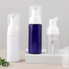 2oz / 60ml lege schuim pomp fles 1oz / 30 ml reisformaat plastic pomp zeep fles draagbare kleine hand sanitizer dispenser flessen, duidelijke instant schuimende fles