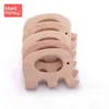 20pc baby wooden teether Animal beech petcifier pendant bpa wood teath blank القوارض teether لعبة التمريض هدية الأطفال 039S G9772111