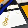 Designer Gold Necklace Set Earrings For Women Luxurys Designers Necklace Long Pendant Earring Fashion Jewerly Gift With Charm D2202226Z