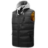 Heren down parkas 2022 herfst en winter mannen massieve katoenen vest kraagkraag normaal 5 kleuren mouwloze hoogwaardige plus size 6xl phin22