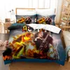 3D printing bedding set AC DC theme 100% polyester quilt cover with pillowcase adult and child duvet cover sheet FULL TWIN QUEEN K3081