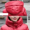 Jaqueta jaqueta inverno mulheres com capuz parkas hight qualidade feminino branco pato para baixo grosso quente 211011