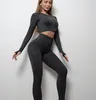 Spor Seti Eşofman Bayan Moda Yoga Kıyafetler Kıyafetler Sportwear Teech Polar Üst Uzun Kollu Gömlek Tayt Tayt Pantolon Açık Tech Takım Kadın Tasarımcı Parça Katı
