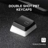 Havit Keycaps Double S Backlit PBT Pudding Keycap Ensemble avec un clavier mécanique Cherry MX compatible en tireur Blackwhite 2106106090758