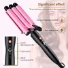 Fers à friser 2032mm Cheveux Bigoudi Fer En Céramique Triple Barils Professionnel Waver Pinces Styler Outils pour Tous Les Types 220922