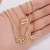 3 pezzi / set oro argento acciaio inossidabile stella segno zodiacale senza collo 12 costellazioni ciondolo collana donna catena in oro collana uomo gioielli regalo