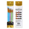 Ucanbe 10st Colorful Paint Brush Halloween Färgmålning Makeupborstar Set Wooden Pole Make Up Pen