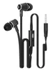 In-ear platte draad oortelefoon JM21 Bass oortelefoon stereo hoofdtelefoon met microfoon ruis-annuleren hoofdtelefoon voor Samsung iPhone Xiaomi