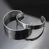 10st Titanium Blank Stämpling Armband DIY Läder Manschett Bangles Smycken D28 20 Dropshipping Q0717