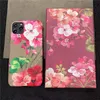 Mode telefonfodral för iPhone 14 Pro Max 13 14 Plus 12 11 X XR XSmax Cover PU LEATHER Flower Shell Samsung Galaxy S20 S20P S10P N5730215