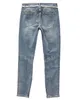 Nyaste designen Vinter Jeans Designer Kända märke Herr Washed White Stripe Off Casual Slim Lättvikts Stretch Skinny Byxor Rak Storlek 29-38