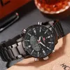 Montres pour hommes Top Sports hommes LED horloge à quartz numérique étanche montre-bracelet militaire noir