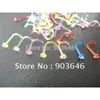 50PCS kirurgisk stålring örhänge Septum Ringar Öron Helix Brosk DiaDh Nose Studs Body Piercing Smycken 20g Ship