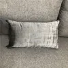 Federa per divano in rilievo grigio Decorazione per la casa Stampa in velluto Fodera per cuscino lombare Comodo cuscino moderno alla moda / Cuscino decorativo
