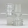 Transparent Smoking 14MM 18MM Male Joint Glass Funnel Bowl Filter Replaceable Portable Non-slip Handle Dry Herb Tobacco Oil Rigs Bongs Silicone Hookah DownStem Tool