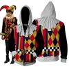 Mäns Hoodies Sweatshirts Diamond Square Carnival Nöjespark Clown Star Spring and Autumn Kids Tops Halloween Cosplay