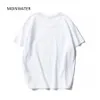 MOINWATER femmes mode imprimé léopard T-shirts blanc noir coton Streetwear T-shirts dame décontracté TeesTops MT1964 210623