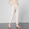 Lente zomer koreaanse mode vrouwen broek plus size elastische taille losse harem all-matched casual katoen linnen D165 210512