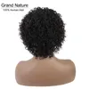 Brasilianische Jerry Curl Kurze Echthaarperücken Remy Pixie Cut Perücke BlackBlonde Afro Curly Für Frauen Lace6915129