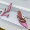 Designer di lusso Ultimi sandali pantofole con tacco alto moda scarpe con fibbia trapano con paillettes sandali con tacco in vera pelle