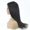 Indian Straight T Part Wig vooraf geplukt 13x4x1 Lace Frontale Haarpruiken 130% Natuurlijke kleur Remy Hair