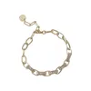 Link Chain XIAOBOACC 2022 Summer Trendy Bracelet Korean Fashion Light Luxury Rhinestone Chains Punk Retro Wrist Wholesale