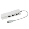 Typ-C-zu-USB-3.0-Hub-Gigabit-Ethernet-RJ45-LAN-Netzwerkkartenadapter für MacBook Windows 7/8/10q
