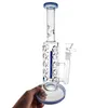 Wholesale Fab Egg 11 Inch Glass Bong Inline Perc Hookah 14mm Female Joint Straight Tube Water Pipe Oil Dab Rig Bongs With Bowl