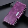 Wielofunkcyjne 6 kart Slot Flip Leather Wallet Case dla iPhone 13 11 12 Pro Max Mini XR XS 8 7 Samsung S21 Plus Fe Phone Holder Stand Kickstand Moda Pokrowiec